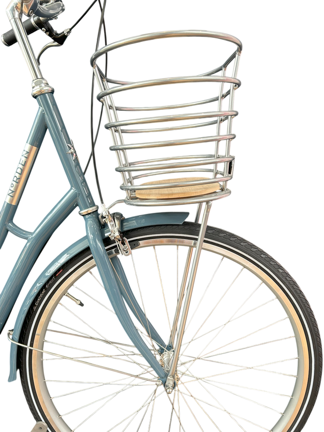 Atran Velo Kurv Ribb m. bamboo bund, Chrome – billede 1