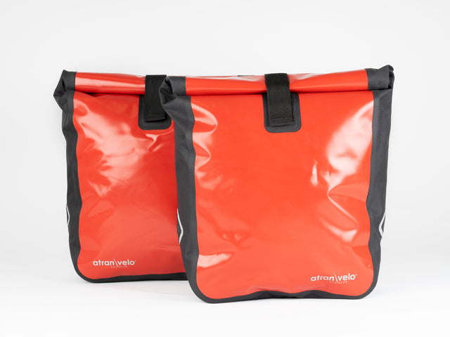 Atran Velo Sidetasker TRAVEL Vandtæt Rød/Sort AVS – billede 1