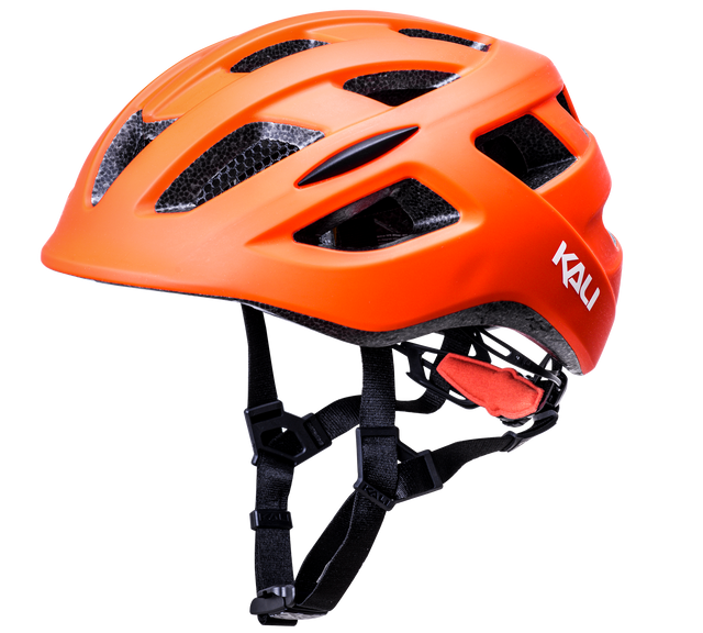 Kali Central Solid Mat Orange - Cykelhjelm