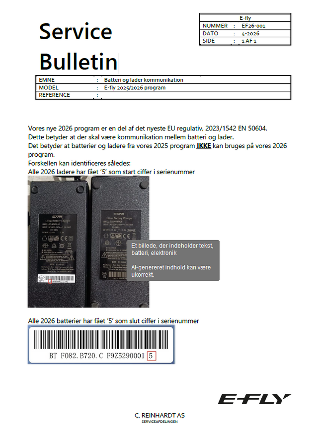Bafang Lader 2Ah Eos og Eos Shopping 2026 – billede 2