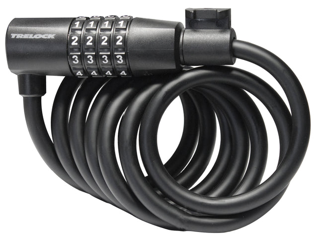 Trelock Spirallås SK108, 180cm/8mm, m/kode – billede 1