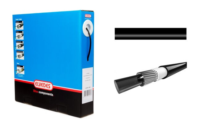 Elvedes Gearstrømpe Ø4,2mm 10m Sort inkl. liner – billede 1