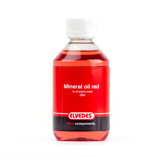 Elvedes Mineral Olie Rød til alle Mineral Systemer 250ml – billede 1