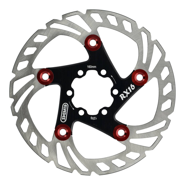 Elvedes Bremseskive Ø160mm 120g 6 Bolte Sort/Rød – billede 2
