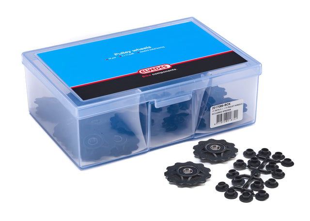 Elvedes Pulleyhjul 2×11T Lukkede lejer inkl. spacer 10sæt – billede 1
