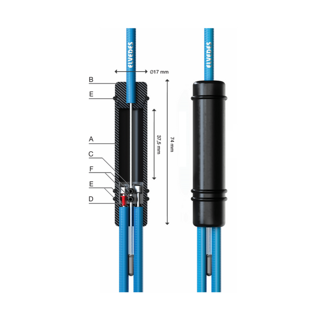 Elvedes Kabel Splitter Universal inkl. ABS funkt. – billede 4