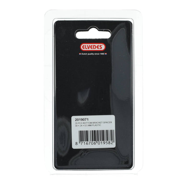 Elvedes Spacer BB plastik 30 x 24 x 0.5mm 20stk – billede 3