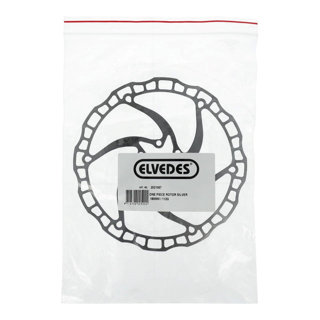 Elvedes bremseskive 180 mm sølv – billede 2