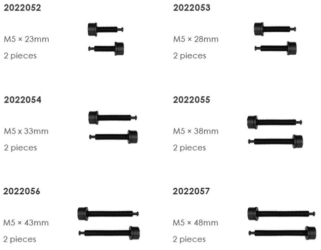 Elvedes Bolte Flatmount m5×23mm with tip Shim 2stk – billede 1