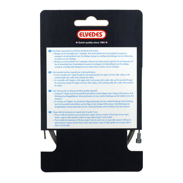 Elvedes Bremsewire 1×19 ø1,5/2250mm ø5,5×10 Slick – billede 4