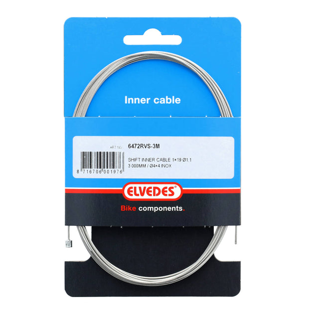 Elvedes Gearwire 1×19 ø1,1/3000mm ø4×4mm – billede 3