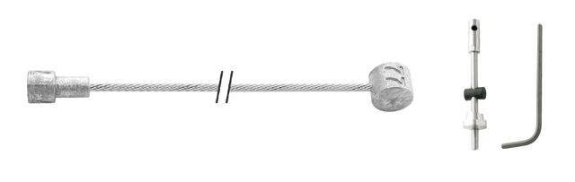 Elvedes Kabelkit Tromlebremse 2350mm – billede 4