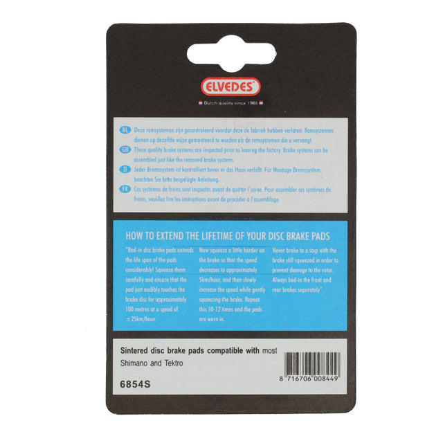 Elvedes Bremsesko Sintered Shimano (1sæt) – billede 4