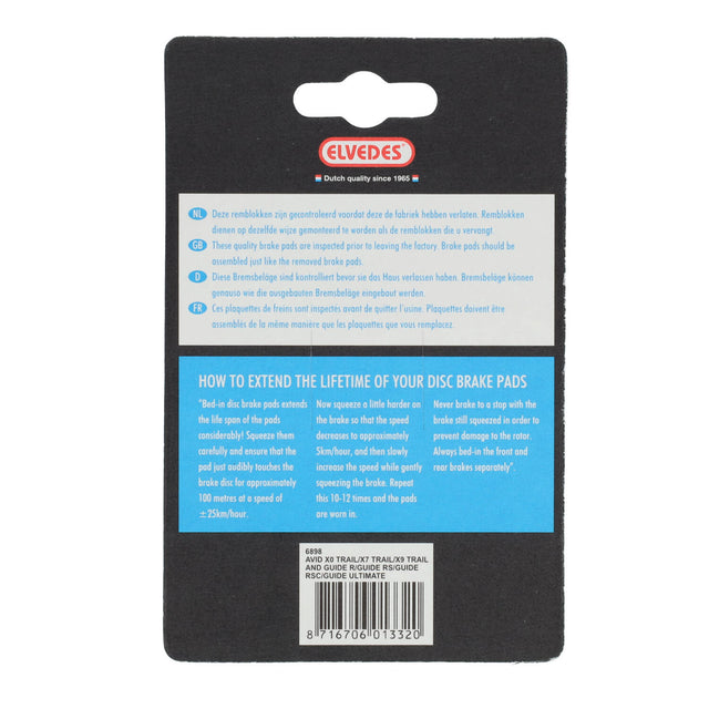 Elvedes Bremsesko Organic Avid, 1sæt – billede 4