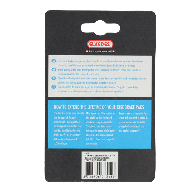 Elvedes Bremsesko Organic Shimano, 1sæt – billede 4