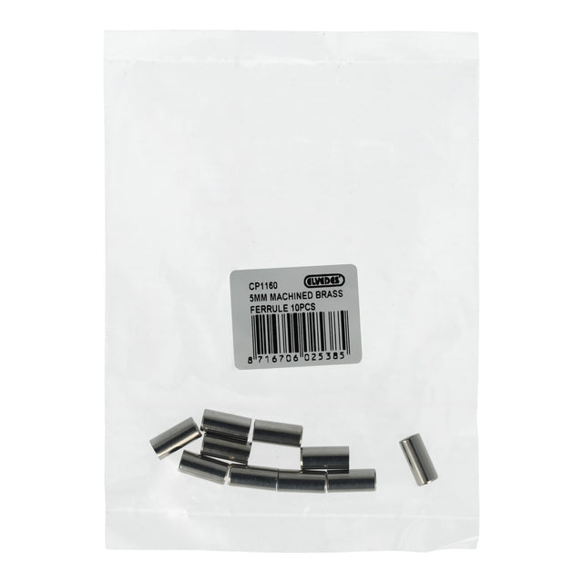 Elvedes Kabelender Ø5,0mm Messing CNC 10stk – billede 2