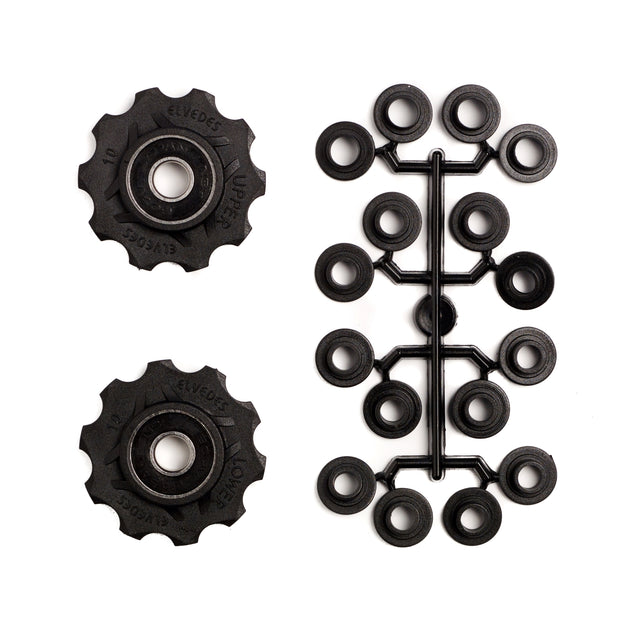 Elvedes Pulleyhjul 2×10T Lukkede lejer Smal/Bred – billede 3