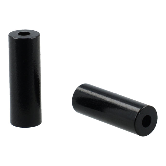 Elvedes Endcaps Ø3,65/Ø4,05x12mm Alu/sort (50 stk) – billede 1
