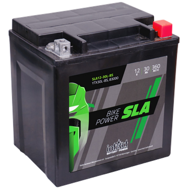 intAct Bike-Power SLA battery YTX30L-BS, 83000 – billede 1