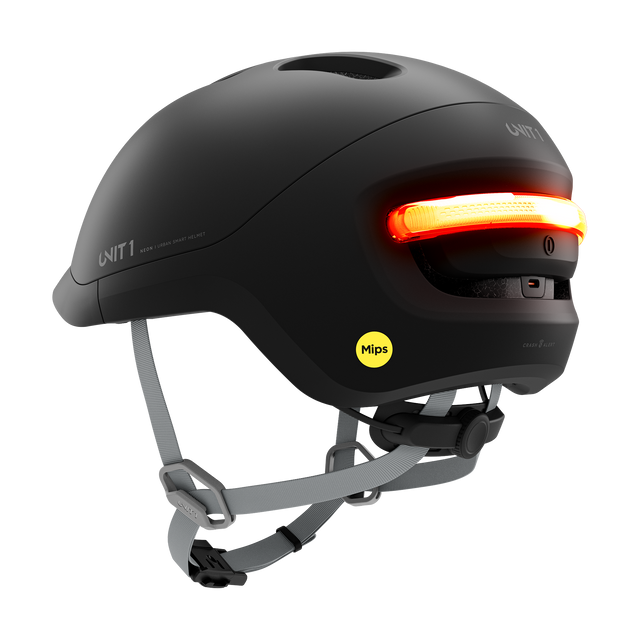 Unit1 NEON Mips Smart Helmet Charcoal Black 59-62/L – billede 3