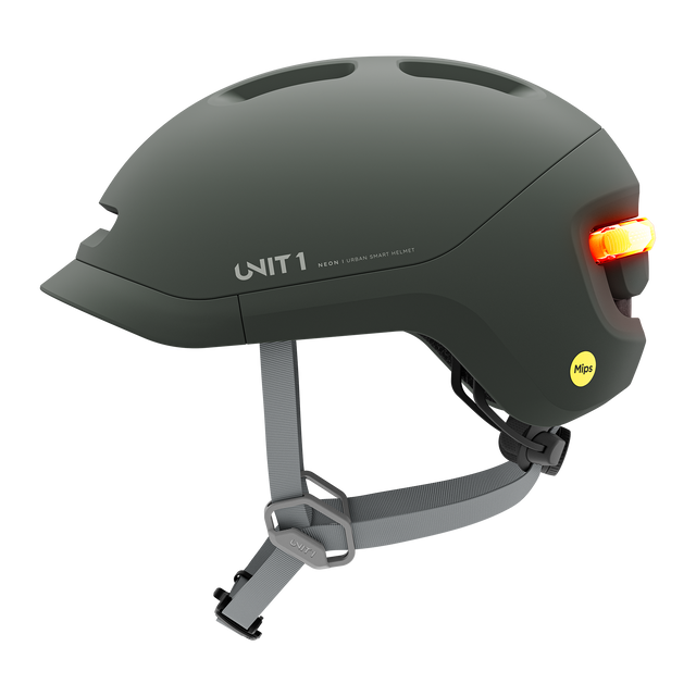 Unit1 NEON Mips Smart Helmet Pine Green 59-62/L – billede 2