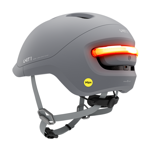 Unit1 NEON Mips Smart Helmet Mineral Gray 59-62/L – billede 3