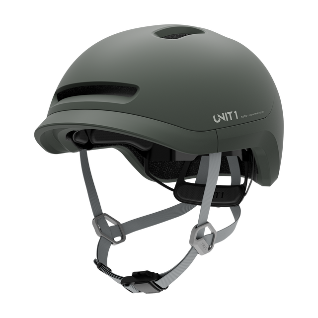 Unit1 NEON Mips Smart Helmet Pine Green 55-59/M – billede 1