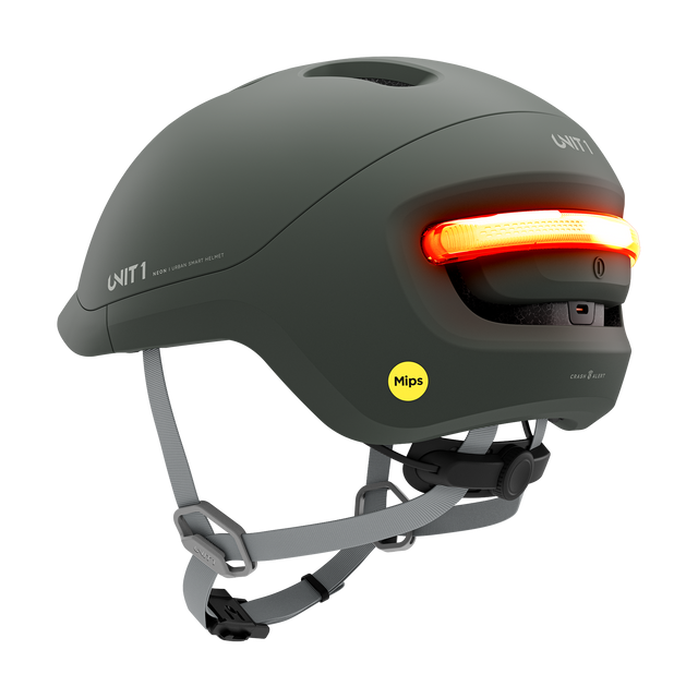 Unit1 NEON Mips Smart Helmet Pine Green 55-59/M – billede 3