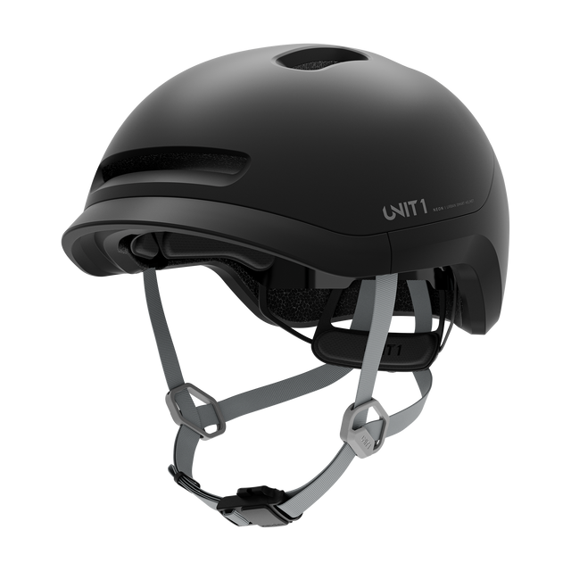Unit1 NEON SE Smart Helmet Charcoal Black 55-59/M – billede 1