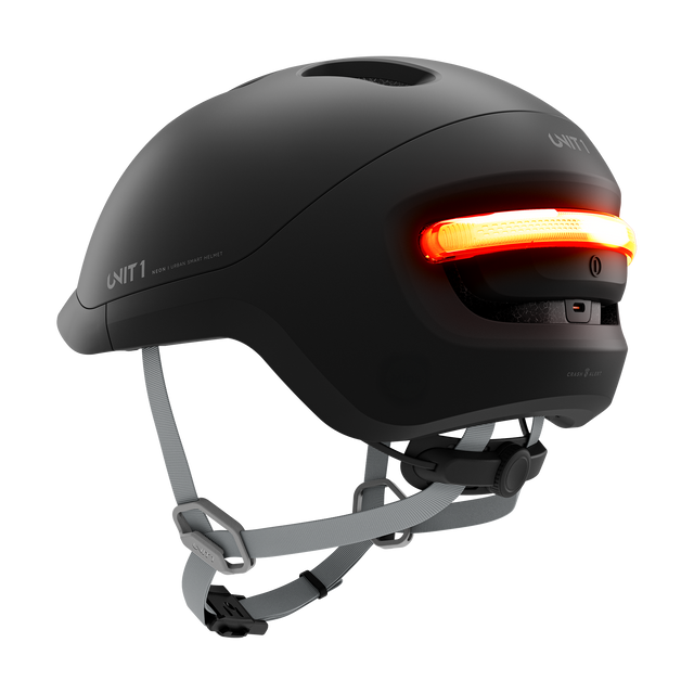 Unit1 NEON SE Smart Helmet Charcoal Black 51-55/S – billede 3