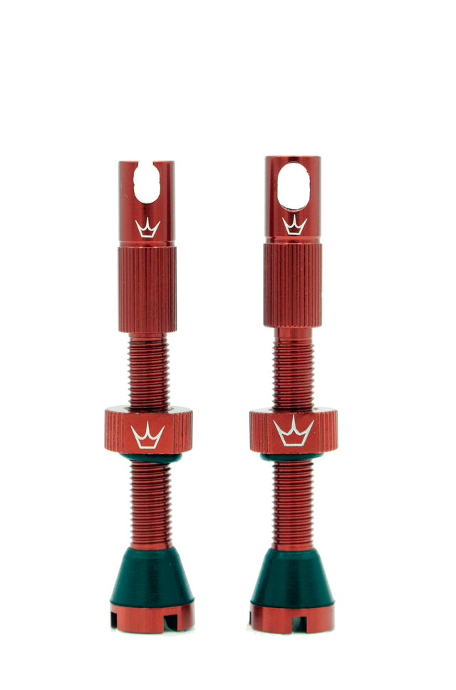 Peaty's x ChrisKing Tubeless Valves 42mm Red – billede 1