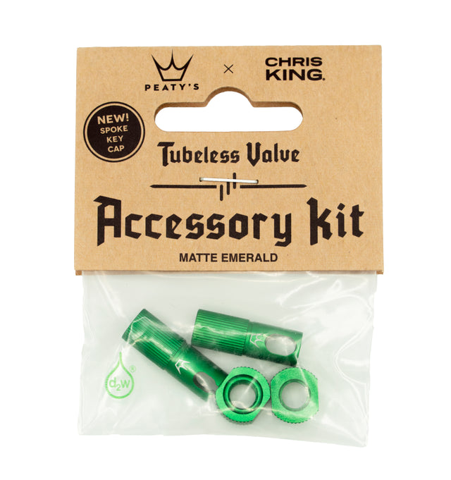 Peaty's x ChrisKing Tubeless Valves Kit Emerald – billede 1