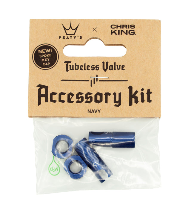 Peaty's x ChrisKing Tubeless Valves Kit Navy – billede 1