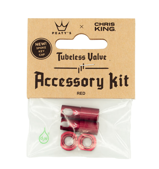 Peaty's x ChrisKing Tubeless Valves Kit Red – billede 1
