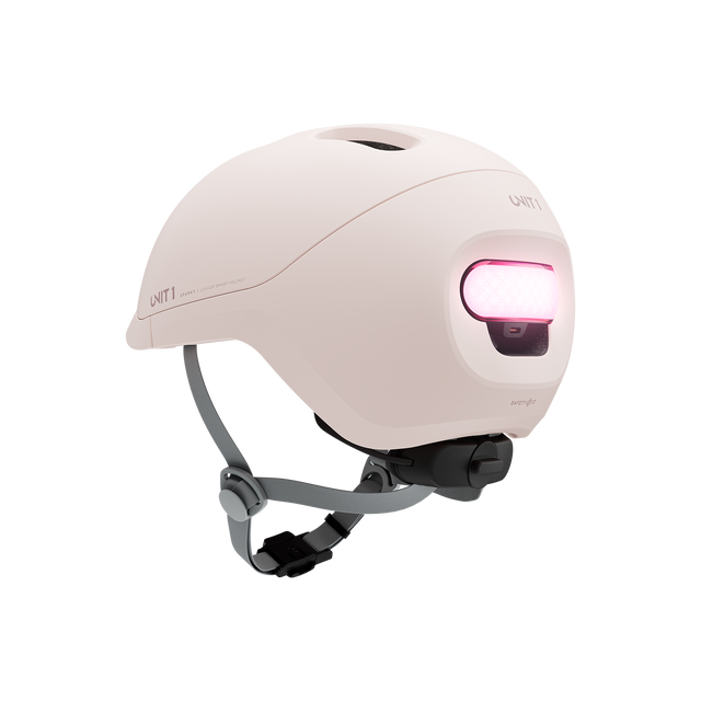 Unit1 SPARKY Smart Helmet Soft Pink 49-53 – billede 3