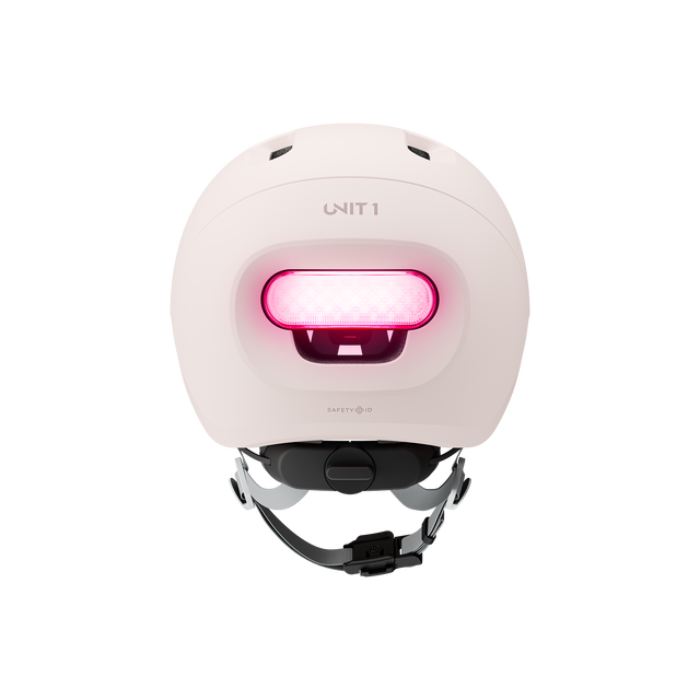 Unit1 SPARKY Smart Helmet Soft Pink 49-53 – billede 4