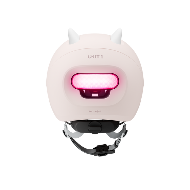 Unit1 SPARKY Smart Helmet Soft Pink 49-53 – billede 8