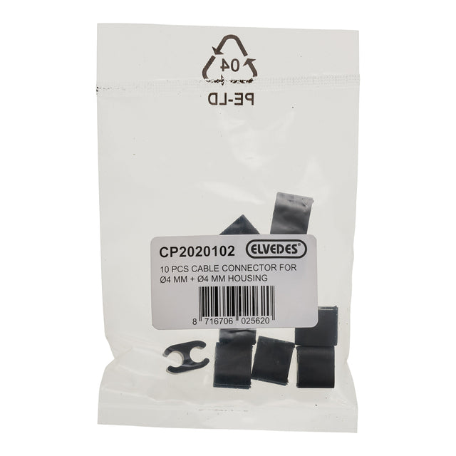 Kabel Clips duo 4,1mm / 4,1mm plastik 10stk – billede 2