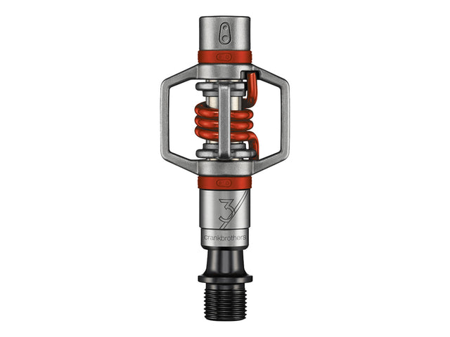 Crankbrothers Eggbeater 3 MTB-klikpedaler grå/rød – billede 1