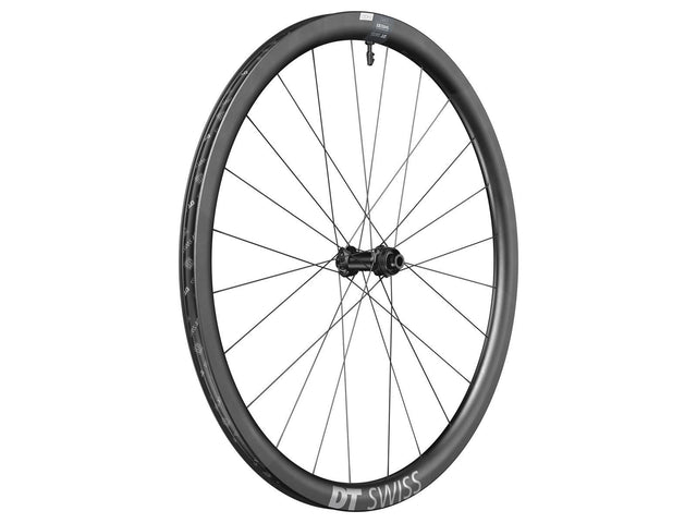 DT Swiss CRC 1400 Spline 35 700c forhjul, karbon, skivebremse, steckaksel 12x100 mm – billede 1