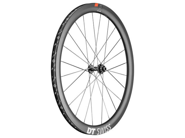 DT Swiss ERC 1100 Dicut 45 700c forhjul, skivebremse, Center Lock, steckaksel 12x100 mm – billede 1
