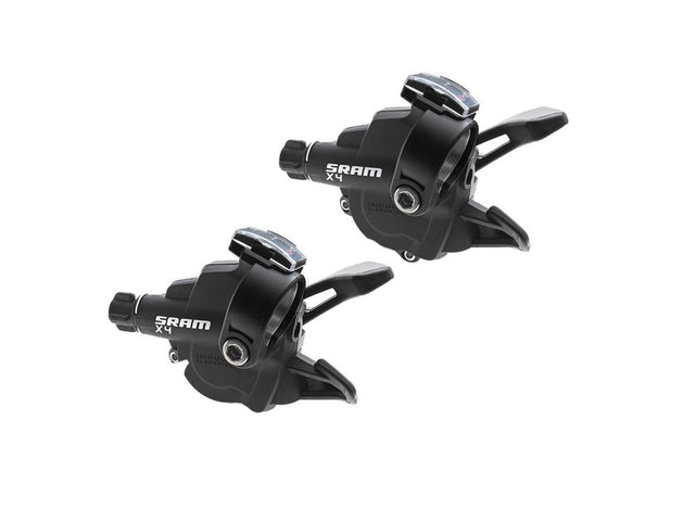 SRAM X4 trigger-skiftegrebssæt, 8 gear, for og bag, sort – billede 1