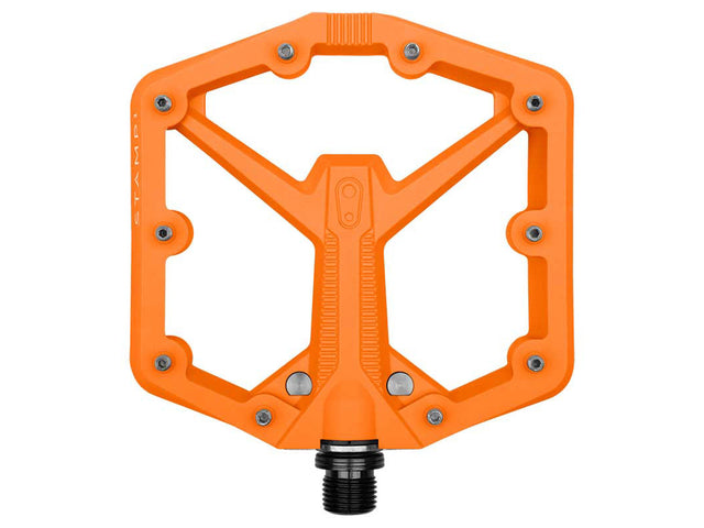 Crankbrothers Stamp 1 Large Gen. 2 fladpedaler til MTB/BMX – Orange – billede 1