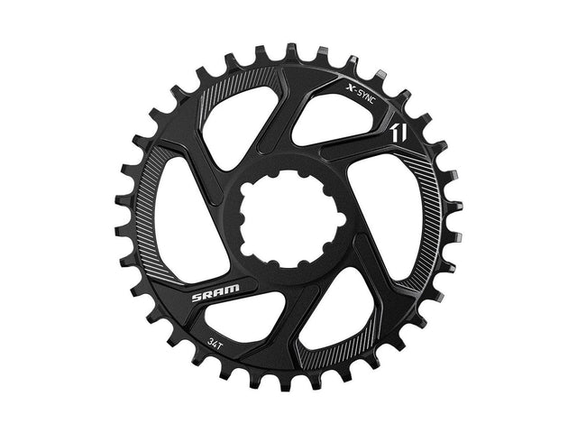 SRAM X-SYNC klinge 26T Direct Mount, 6 mm offset, sort/CNC-sølv – billede 1