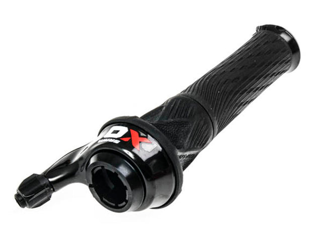 SRAM X0 drejegreb 2 gear til forskifter – sort med rødt og hvidt logo – billede 1