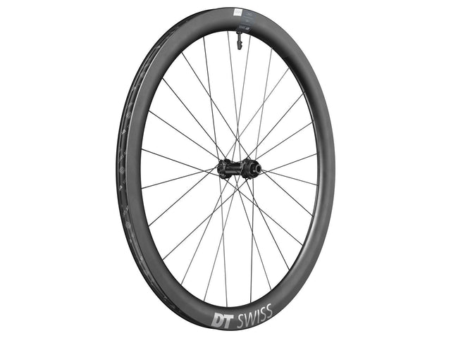 DT Swiss CRC 1400 Spline 45 700c forhjul, karbon, skivebremse, steckaksel 12x100 mm – billede 1