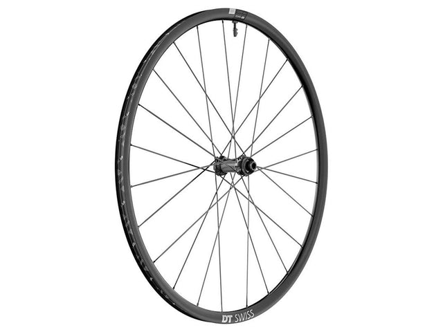DT Swiss PR 1600 Spline 23 700c forhjul, aluminium, skivebremse, steckaksel 12x100 mm – billede 1