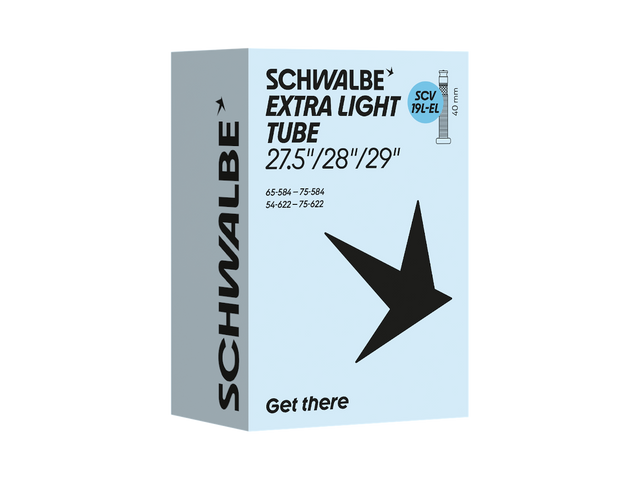 Schwalbe SCV19L-EL Extra Light cykelslange 27,5-29 (54-75x584-622) Clik-ventil 40 mm – billede 1