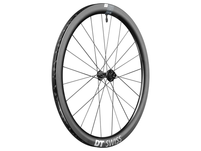 DT Swiss ERC 1400 Dicut 45 700c forhjul, skivebremse, Center Lock, steckaksel 12x100 mm – billede 1