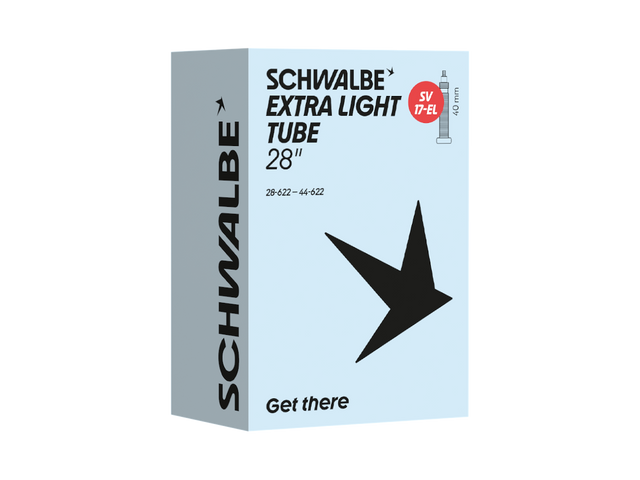Schwalbe SV17-EL EXTRA LIGHT cykelslange 700 x 28-44c racerventil 40 mm – billede 1